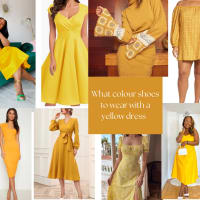 Shoes to wear with yellow dress best sale