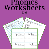 44 phonics worksheets practice phonics words with easy copywork