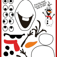 Do You Want To Build A Snowman - Olaf Party Favor Printable