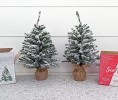 How to Flock a Christmas Tree On A Budget »