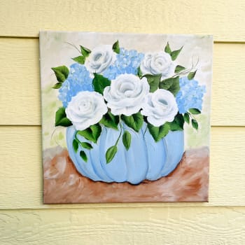 How to Paint a Simple Daisy - Pamela Groppe Art - Acrylic Painting for  Beginners