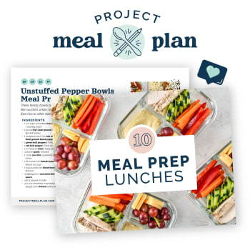 Green Food Lunch Box Meal Prep - Project Meal Plan