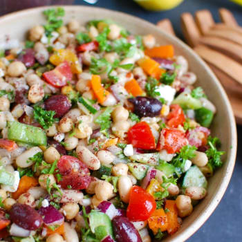 Mediterranean Zucchini Pasta Salad - A Cedar Spoon