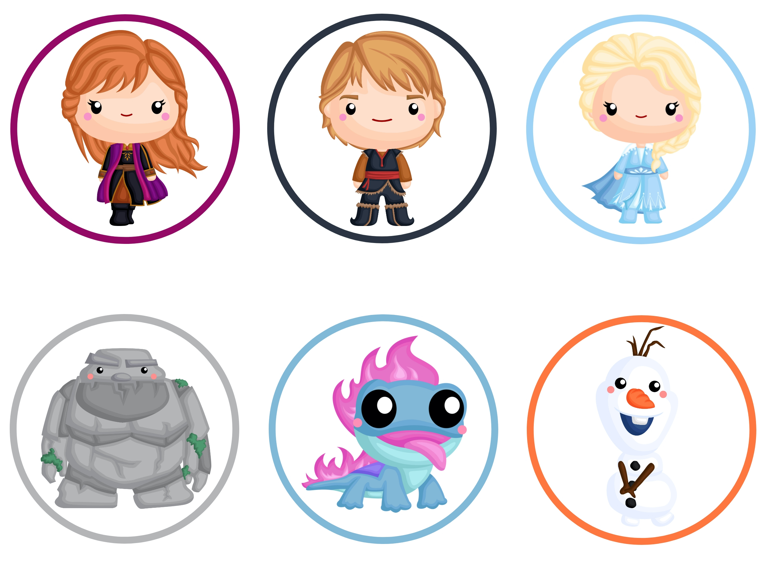 Disney Frozen 2 Cupcake Toppers