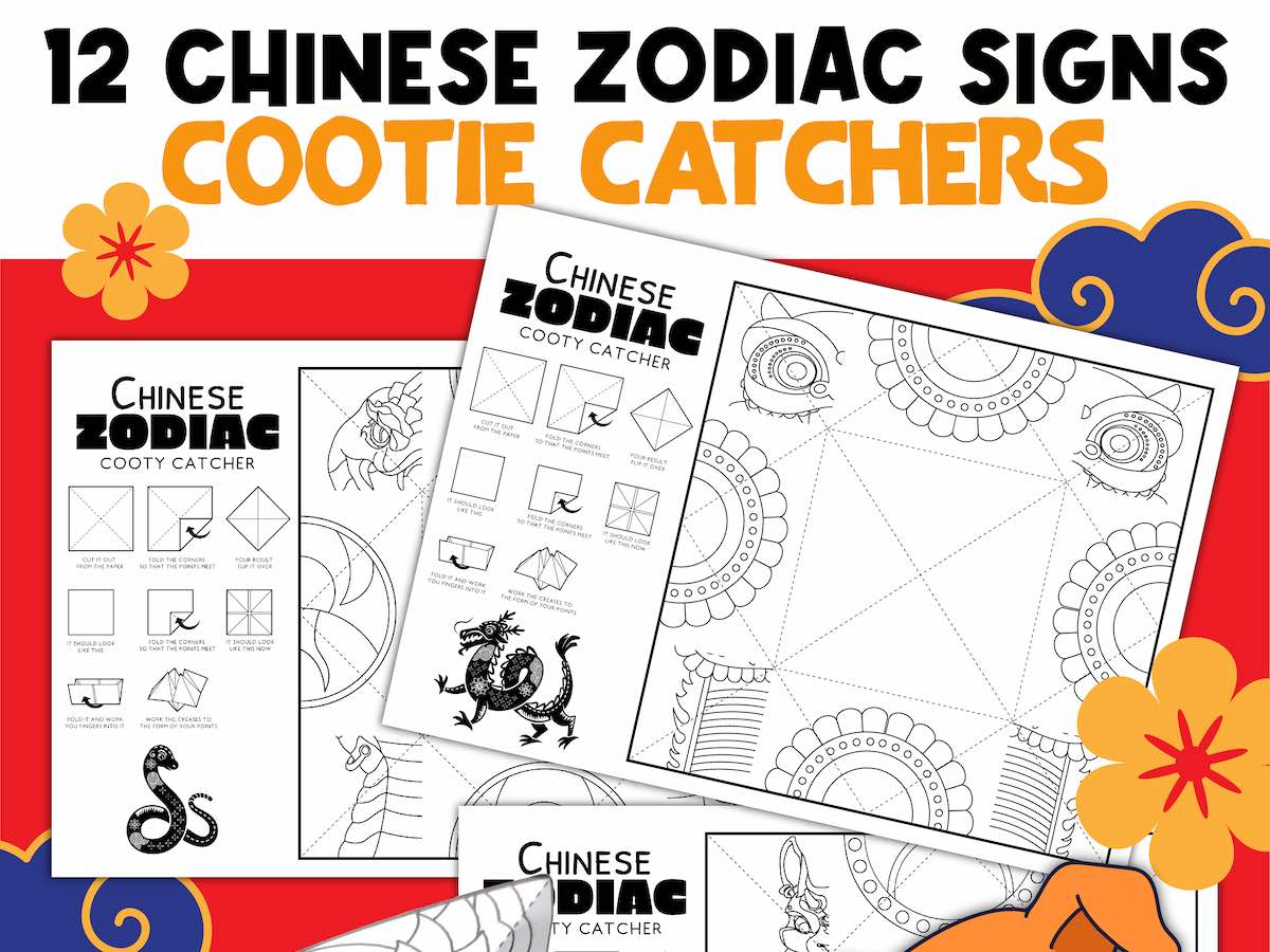 Lunar New Year Zodiac Animal Cutouts - 12 Pc.