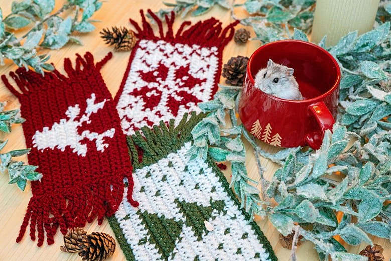 Crochet Christmas Cozy Pattern & Printable — Raising Cubs in a Campground