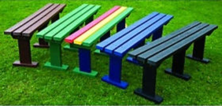 Range of plastic benches