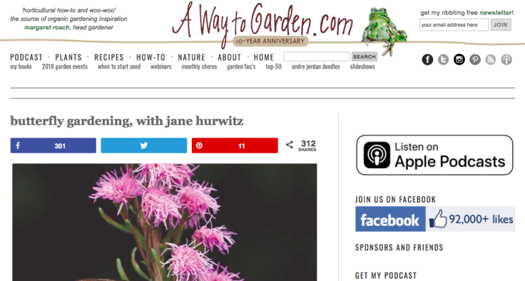 Screenshot of A Way to Garden website