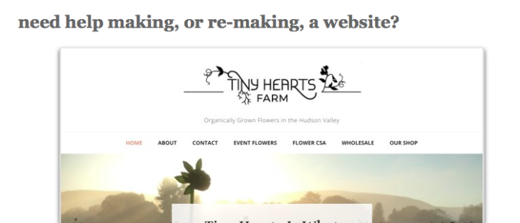 Screenshot of A Way To Garden website