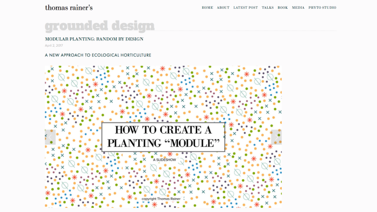 Screenshot of Thomas Rainer talk 'How to create a planting module'