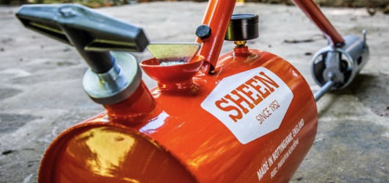 Close up of Sheen flame gun