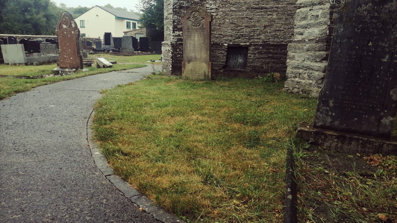 Corner of churchyard by church
