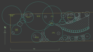 CAD plan of forest garden