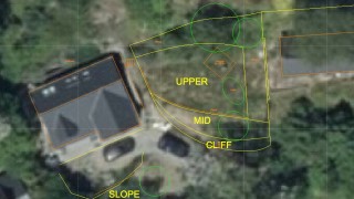 Screenshot of satellite photo & CAD