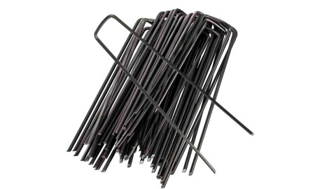Landscape fabric metal U-pegs