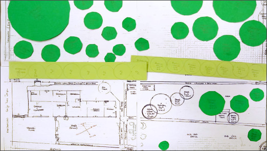 Paper forest garden plan