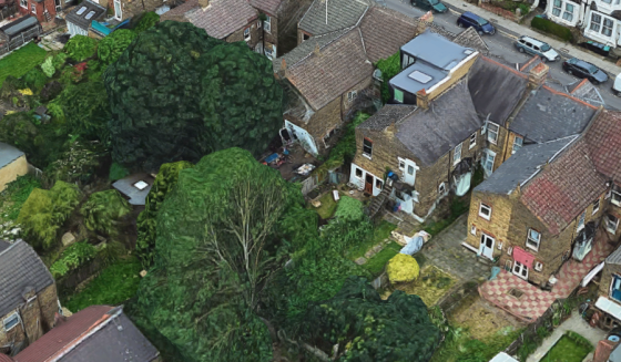 3D satellite photo