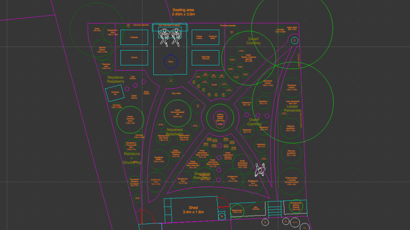 Screenshot of CAD plan