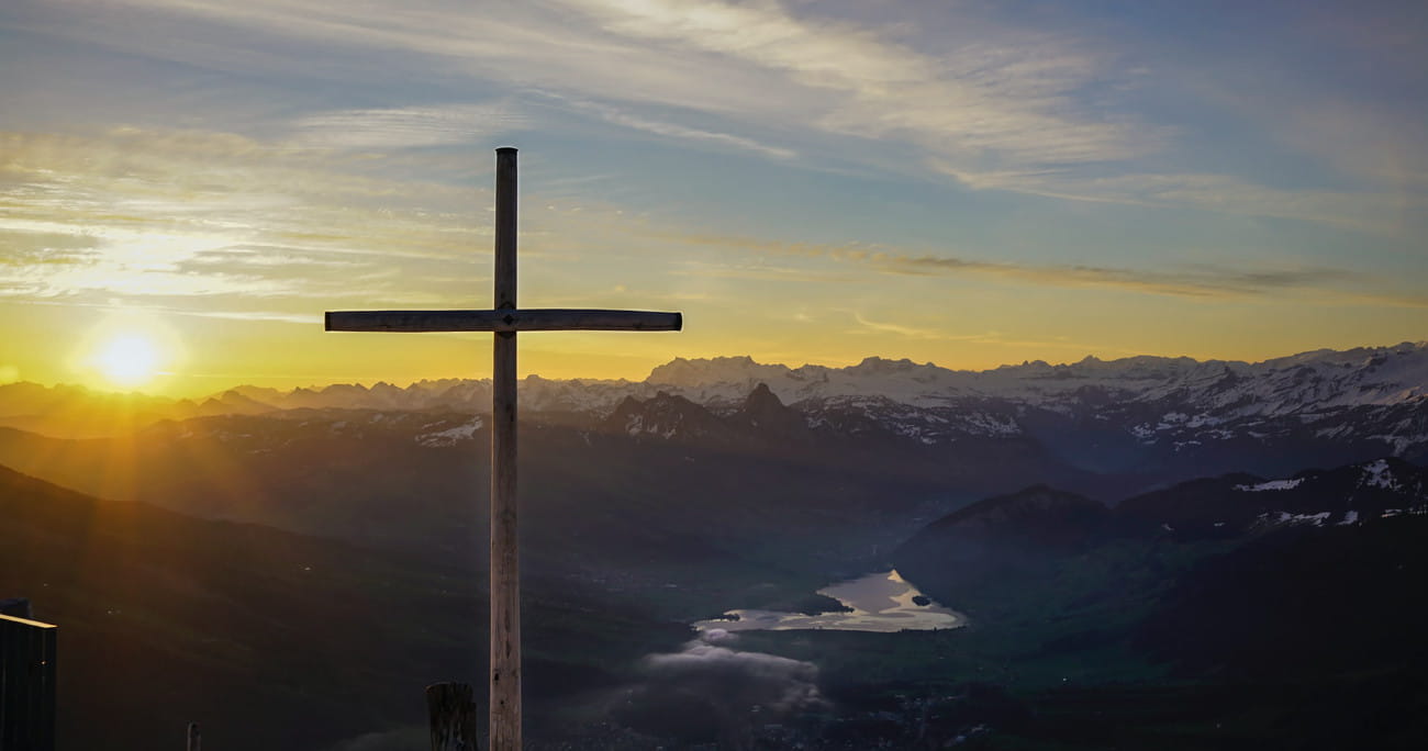 cross on a hill