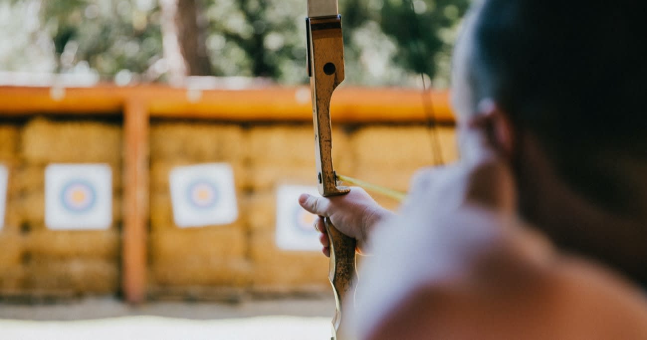 archer shooting at a target