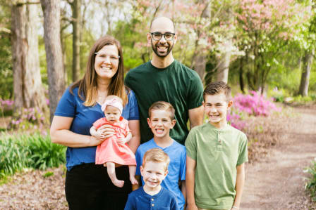 Zach Sparkman and family