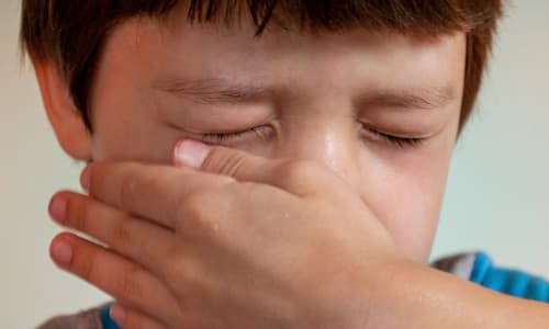 close up of a child crying