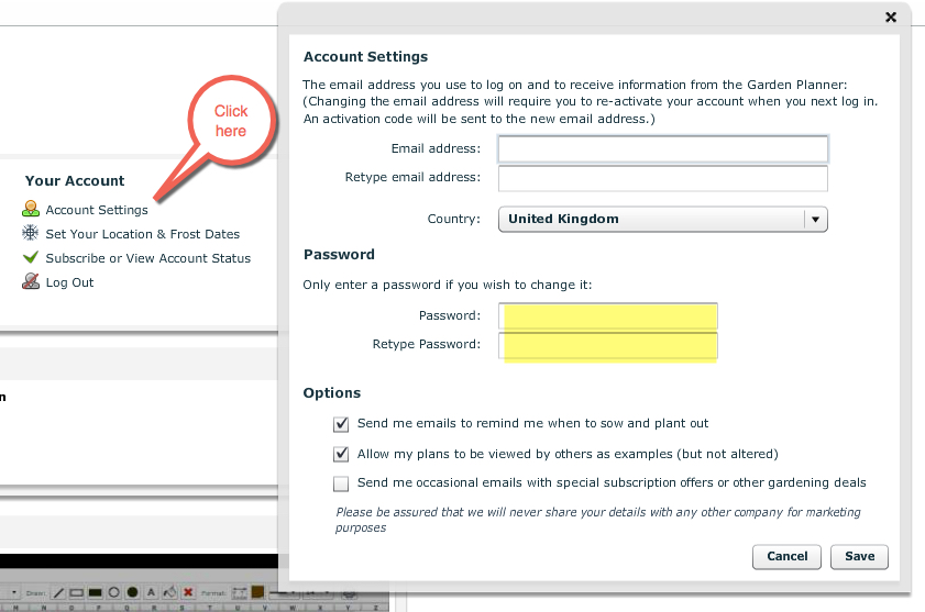 How to change your password