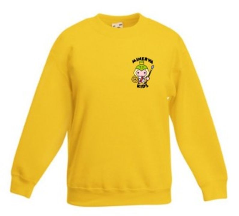 FELPA INFANZIA - Taglia 5-6 anni - Minerva Kids - GIALLA