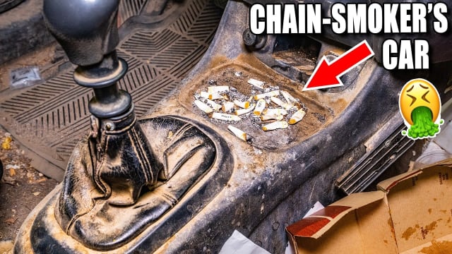 Cleaning a Chain-Smoker's "UNCLEANABLE" Trade-in Rejected by the Dealership!