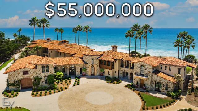 Inside a $55,000,000 OCEANFRONT California Mega Mansion