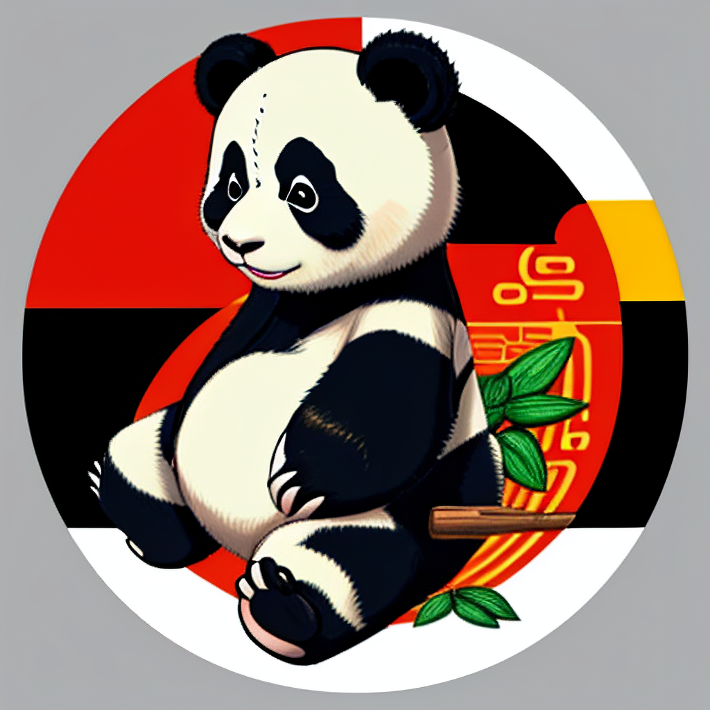 PANDA with chinese backround