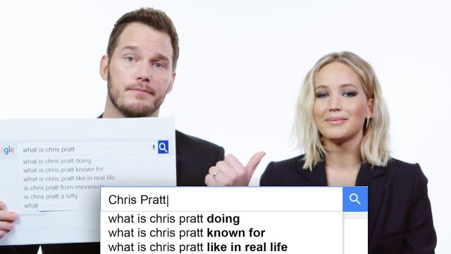 Jennifer Lawrence & Chris Pratt Answer the Web's Most Searched Questions | WIRED