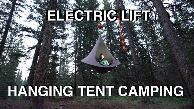 Electric Lift Hanging Tent Camping