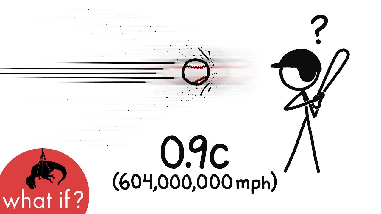 What if you threw a baseball at nearly light speed?