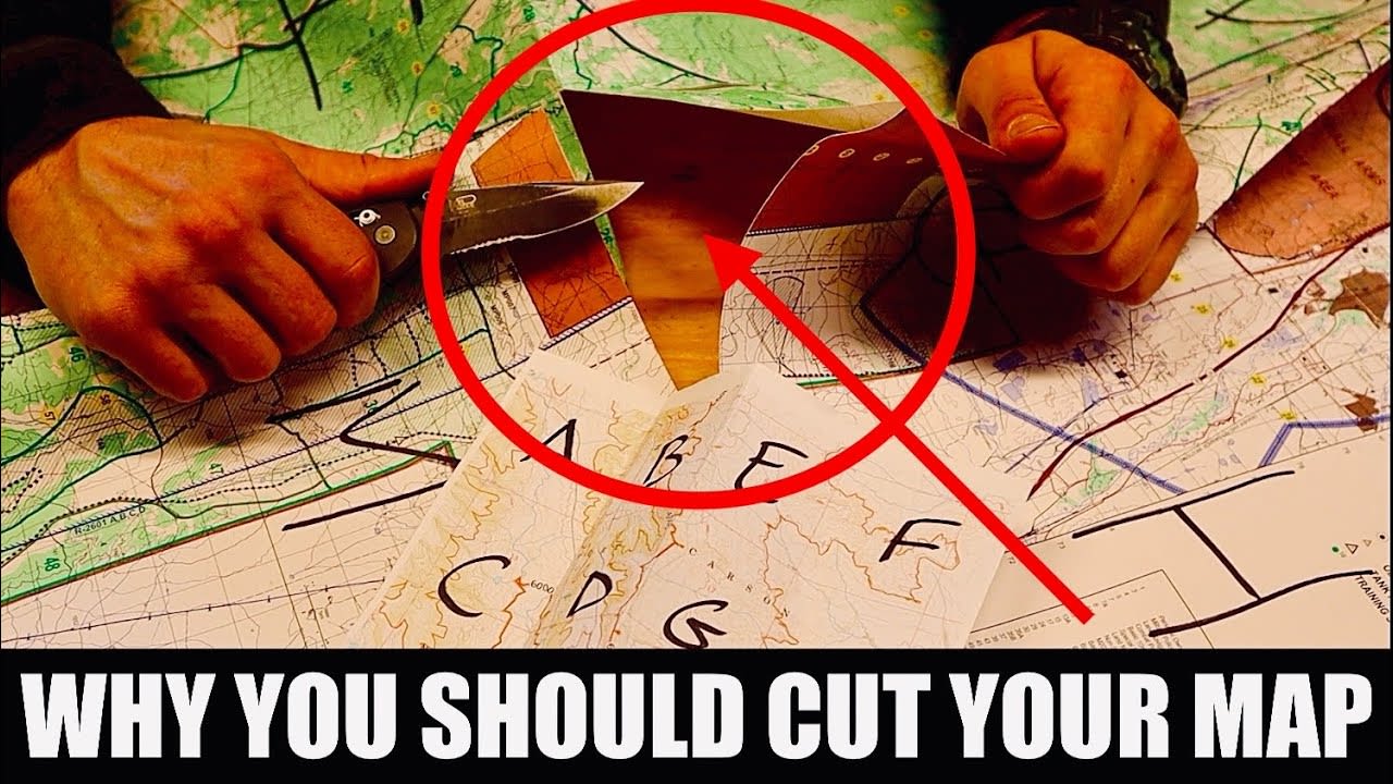 Why Do Soldiers Cut Their Maps? - Military Map Trick!