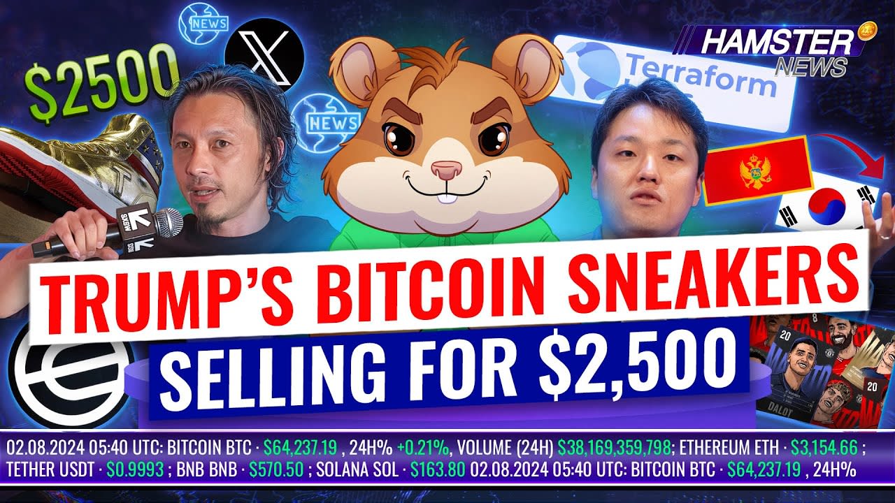 Trump’s Bitcoin sneakers, Manchester United collectibles, Bitcoin $24M prediction ⚡️ Hamster News