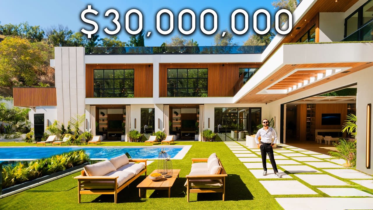 TOURING A $30,000,000 Tropical Mansion with a Jungle Backyard!