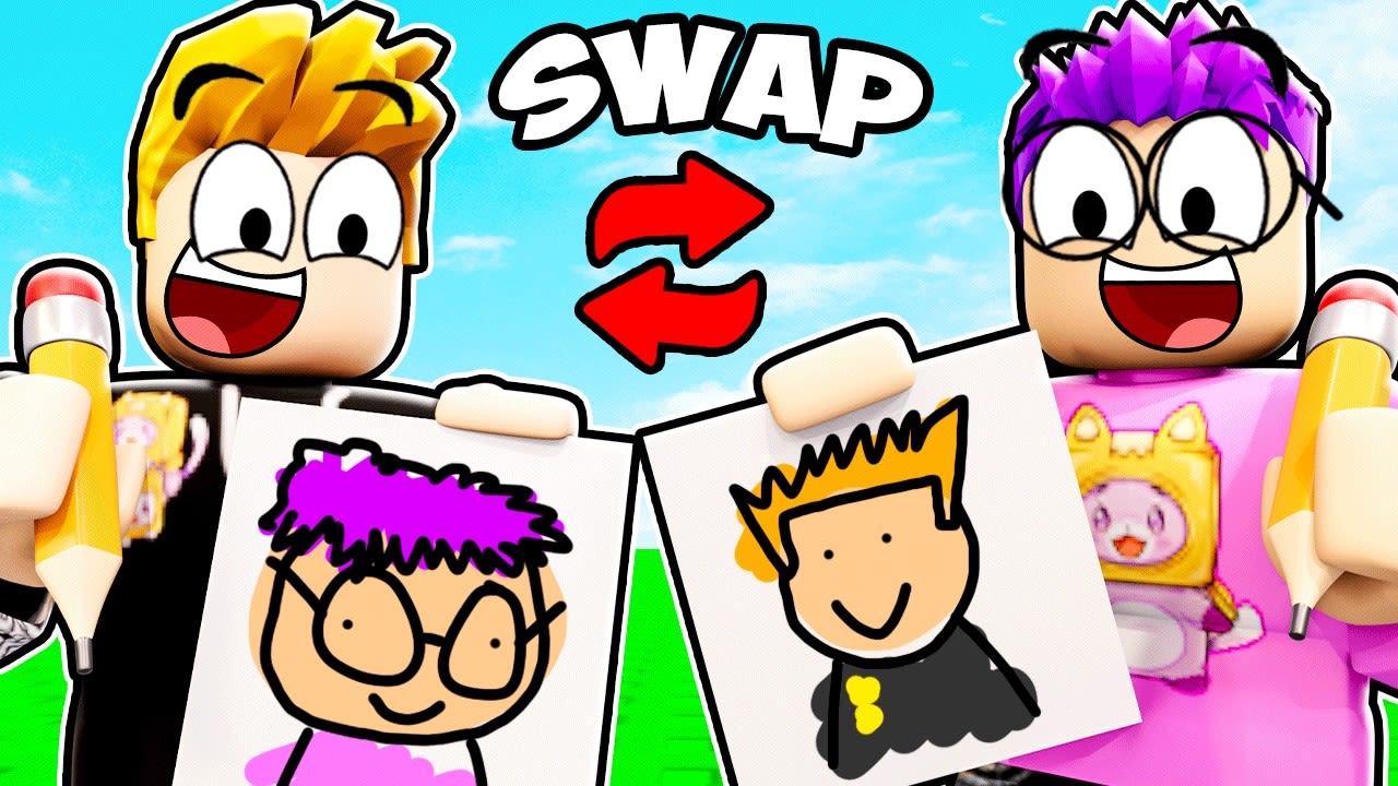 Can We Beat DRAW AND SWITCH In ROBLOX!? (2-PLAYER DRAWING PICTURE GAME CHALLENGE!)