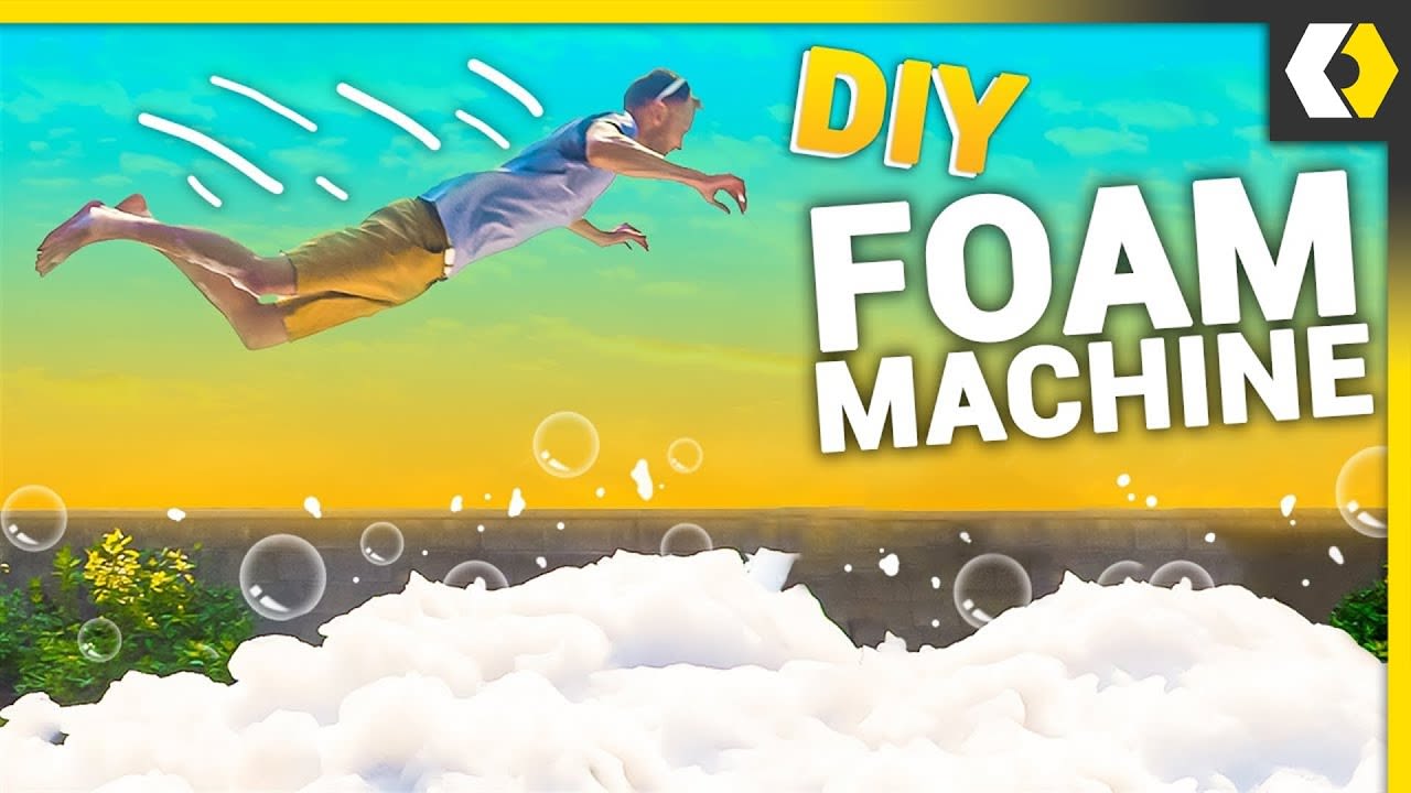 DIY Foam Machine FILLED Our Backyard