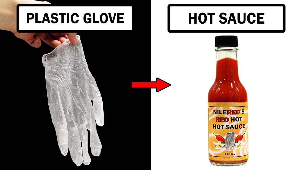 Turning plastic gloves into hot sauce