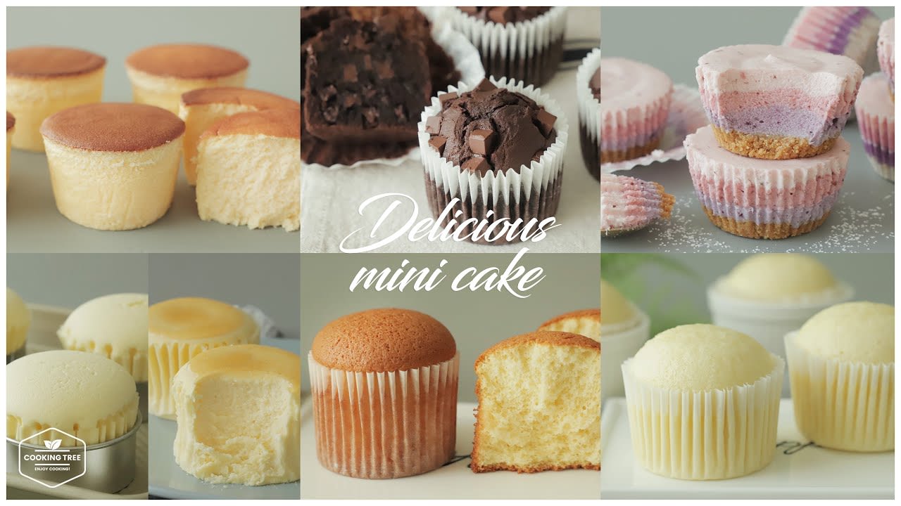 6가지 작고 귀엽고 맛있는 미니 케이크 모음.zip : 6 Delicious Mini Cake Recipe * 홈베이킹 영상 모음 Baking Video | Cooking tree