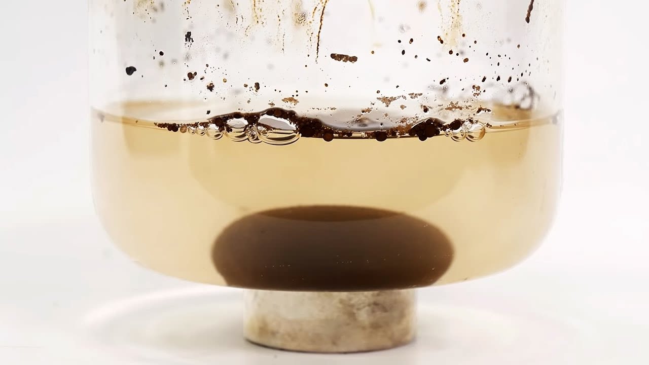 Cleaning up my ferrofluid waste