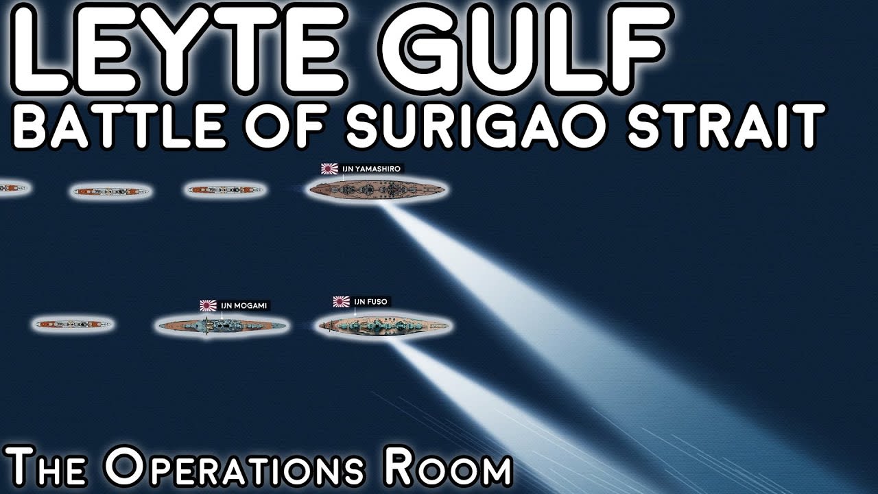 Leyte Gulf - Battle of Surigao Strait - Animated