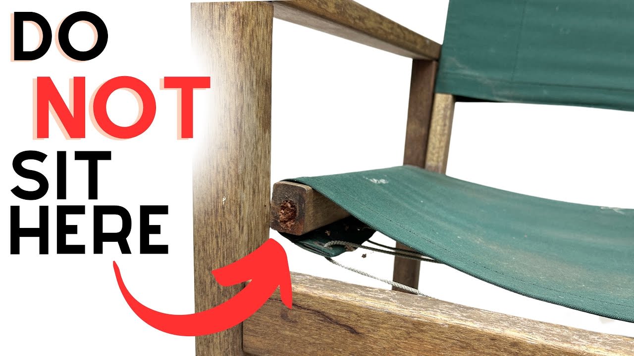 Restoring a broken & worn out teak chair : trash to treasure