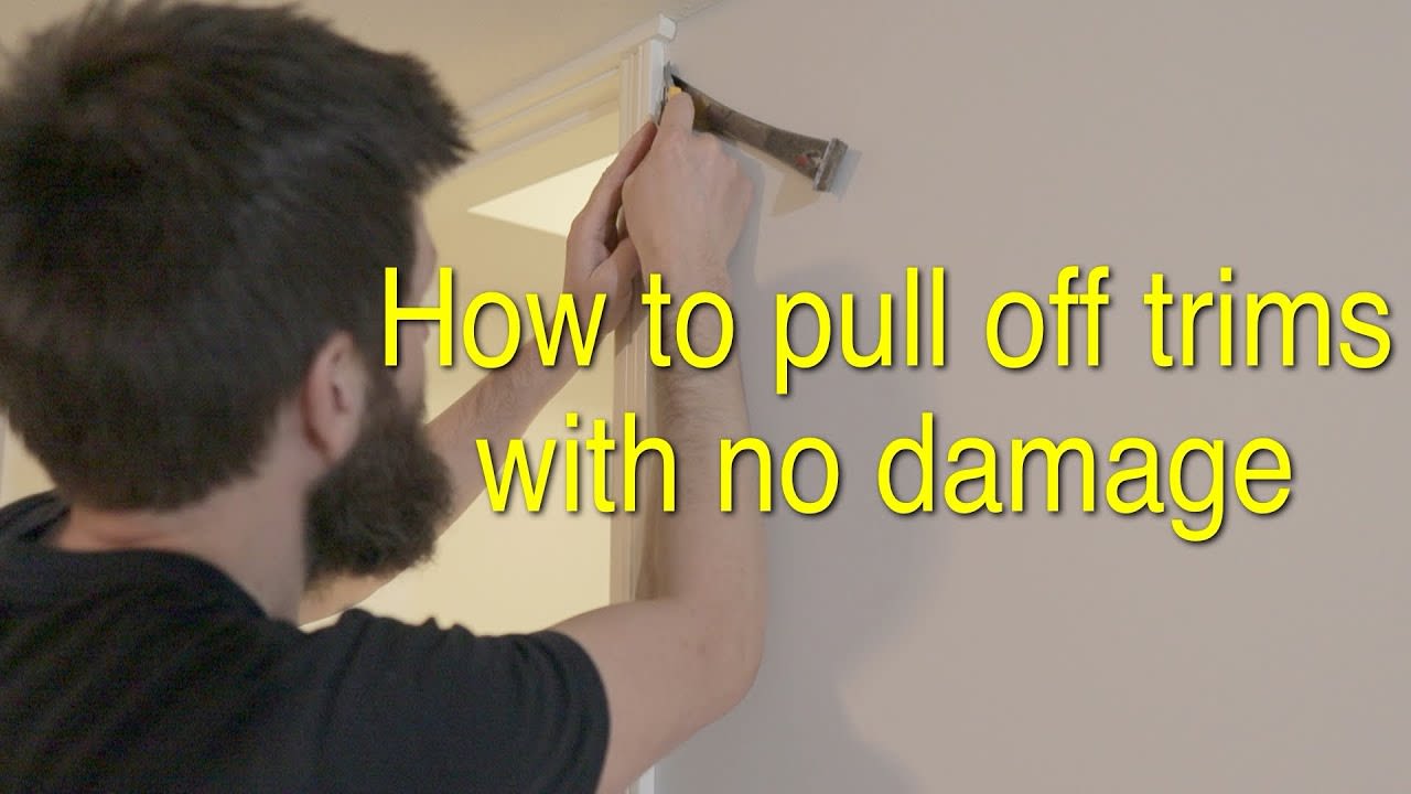 How to remove door trims without damaging the wall