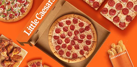 ghost toast the witching hour Little Caesars Pizza logo