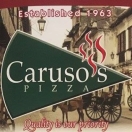 Caruso’s Pizza Menu