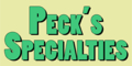 Peck's Specialties Menu