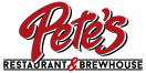 Pete's Restaurant and Brewhouse Menu