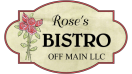 Roses Bistro Off Main Menu